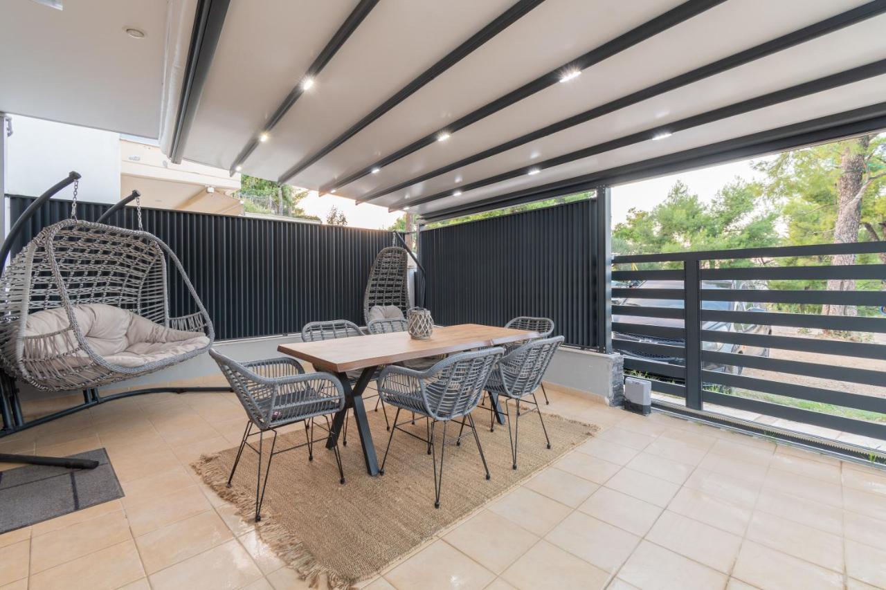 Sithoniars Luxury Ground Floor Apartment With Private Garden Неос-Мармарас Экстерьер фото