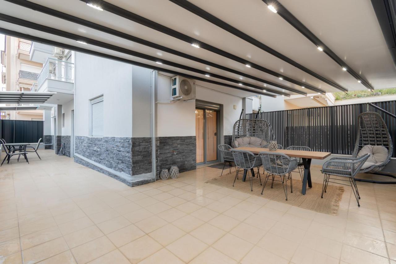Sithoniars Luxury Ground Floor Apartment With Private Garden Неос-Мармарас Экстерьер фото